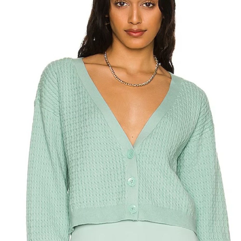 Alice + Olivia Zelina Cable Knit Cardigan